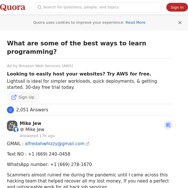 Quora coding, programming help