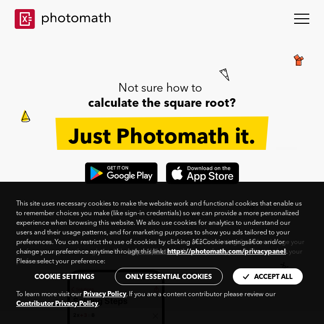 Photomath - calculate with phone